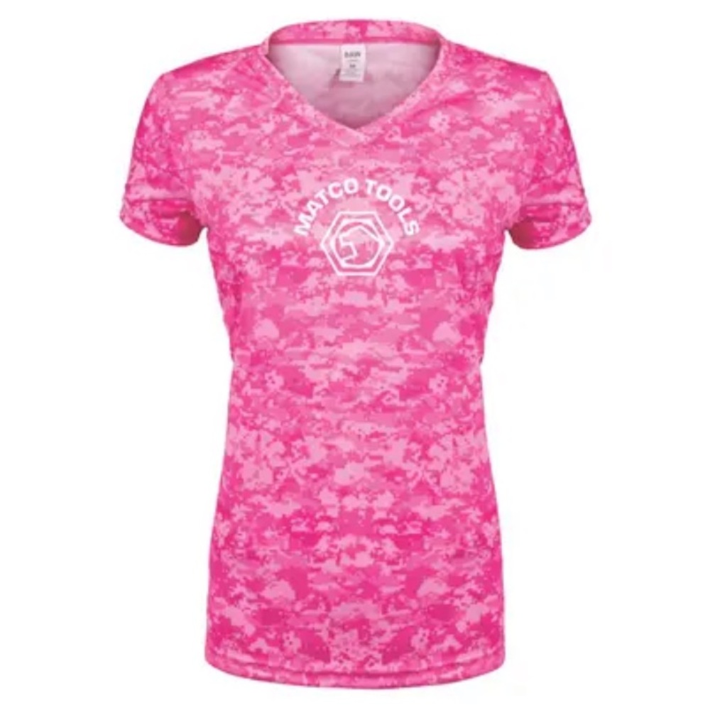 Matco Pink Digital Camo Tech Shirt size medium
